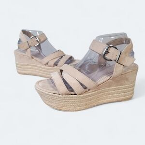 Madden NYC Charlette Strappy Sandal Wedge Espadrilles Size 8.5